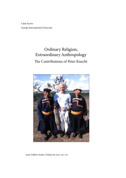Ordinary Religion, Extraordinary Anthropology