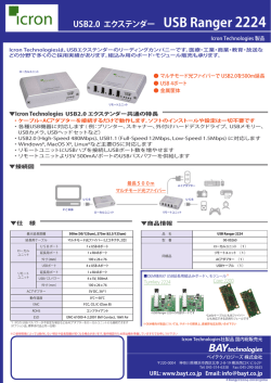 USB2.0 エクステンダー USB Ranger 2224