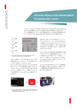 (RET) SUITE - 日本ケイデンス・デザイン・システムズ社