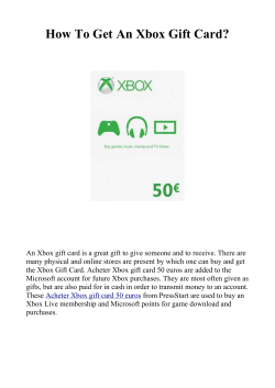 How To Get An Xbox Gift Card