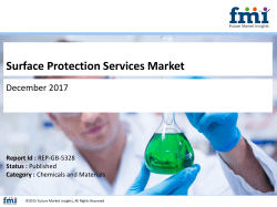 Surface Protection Services Market Estimated to Exhibit 4.9%  CAGR in terms of volume through 2027