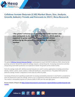 Cellulose Acetate Butyrate (CAB) Market Size