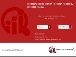 Packaging Tapes Market Research Report -Forecast to 2021