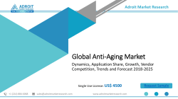 Global Anti-Aging Market -Growth, Trends and Forecast, Industry Analysis, Size, Share (2018– 2025)