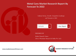 Metal Cans Market Research Report – Forecast to 2023