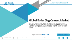 Boiler Slag Cement Market Size, Share, Industry Forecast Report 2025
