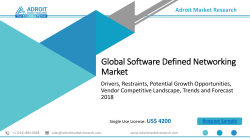 Software Defined Networking Market – SDN Industry Size & Forecast 2018-2025