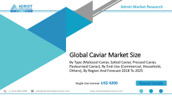 Global Caviar Market to Reflect Impressive Growth Rate by 2025