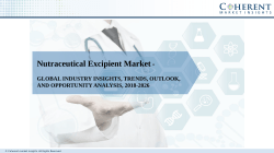 Nutraceutical Excipient Market Segmentation and Analysis by Recent Trends, Development and Growth by Regions to 2018-2026