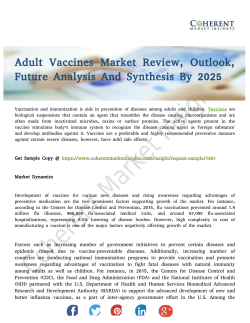 Adult Vaccines Market Headed for Global Expansion by 2025