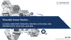 Wearable Sensor Market Industry Insights, Size, Share, Analysis and Forecast 2018 – 2026