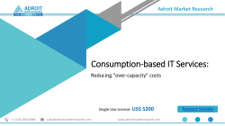 Consumption-based IT Services Market 2018 Top Companies, Trends and Growth Factors Details for Business Development