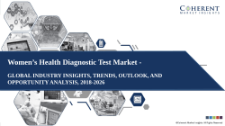 Women’s Health Diagnostic Test Market Industry Growth, Trend and Forecast 2018 – 2026