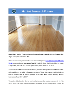 Hard Surface Flooring Market Research Report- Global Forecast to 2023