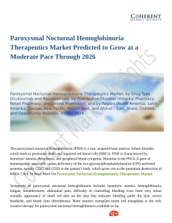 Paroxysmal Nocturnal Hemoglobinuria Therapeutics Market: Competitive Intelligence and Tracking Report 2018 – 2026