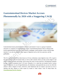 Gastrointestinal Devices Market Set for Rapid Growth And Trend by 2026