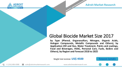 Biocide Market Steady Growth by 2025 | Clariant AG, The Dow Chemical Company, Thor Group Limited, Troy Corporation, Nalco Champion