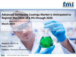 Advanced Aerospace Coatings Market is Anticipated to Register the CAGR of 4.9% through 2028