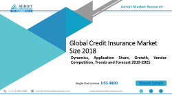 Credit Insurance Market: Global Demand Analysis, Remarkable Growth Prospective & Opportunity 2025