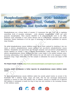 Phosphodiesterase Enzyme Inhibitors Market Analysis With Global Business Opportunities