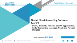 Cloud Accounting Software Market Analysis and Opportunity, Top Companies, Qualitative Analysis by 2025
