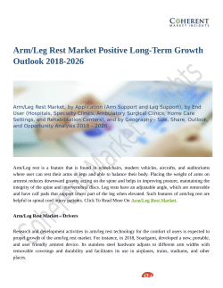Arm/Leg Rest Market Positive Long-Term Growth Outlook 2018-2026