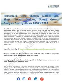 Hemophilia Gene Therapy Market Size Projected to be Resilient by 2026