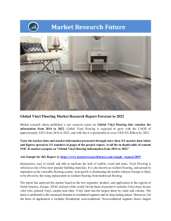 Global Vinyl Flooring Market Research Report- Forecast 2022