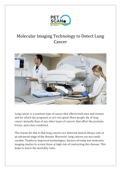 Molecular Imaging Technology to Detect Lung Cancer