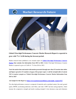 Global Ultra-high performance concrete market
