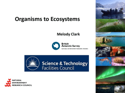 Organisms to Ecosystems