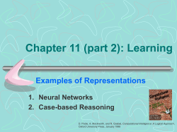 (part 2): Learning Examples of Representations Neural Networks