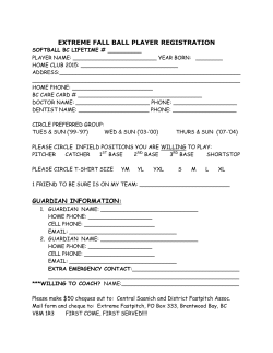 extreme fall ball player registration guardian information