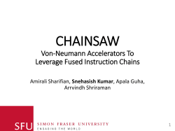 CHAINSAW Von-Neumman Accelerators To Leaverage