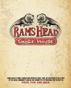 FOOD, FUN, AND BEER. - Rams Head Shore House