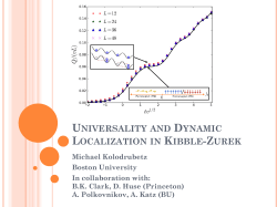 Kibble-Zurek - Boston University Physics