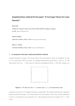 Supplementary material for the paper “A Coverage Theory for Least