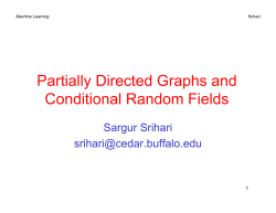 Partially Directed Graphs and Conditional Random Fields