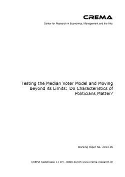 Testing the Median Voter Model and Moving Beyond its Limits