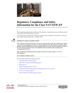 NAV321W-EP RCSI、EULA以及保修条款