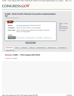 S2482 North Pacific Fisheries Convention Implementation (June 2014)