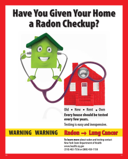Have You Given Your Home a Radon Checkup?