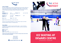 Ice Skating at Dewars Centre