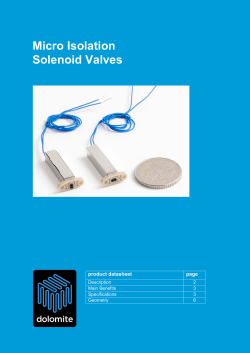 Micro Isolation Solenoid Valves