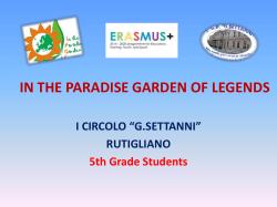 IN THE PARADISE GARDEN OF LEGENDS