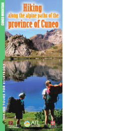hiking along the alpine paths of the province of cuneo