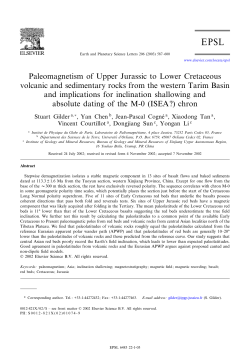 Paleomagnetism of Upper Jurassic to Lower Cretaceous volcanic