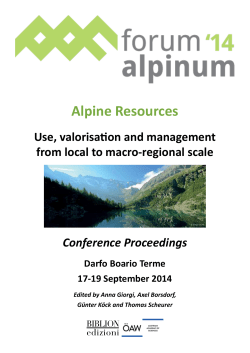 Alpine Resources - Austrian Academy of Sciences