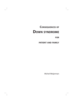 down syndrome - BovenMaas prenataal