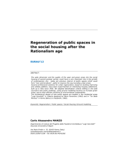 Regeneration of public spaces in the social housing after